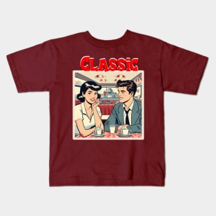 "Classic" Couple in a 50's Diner Kids T-Shirt